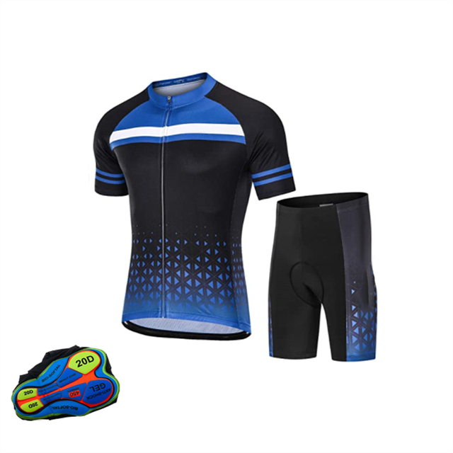 Zestaw odzieży rowerowej lato 2021: Garnitur kolarski Mountain Triathlon - Oddychający, anty-UV jersey - Wianko - 9