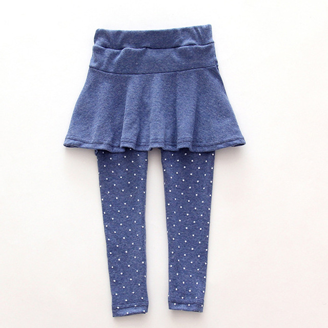 Dziewczęce spodnie legginsy ze spódnicą na wiosnę i jesień - Wianko - 21