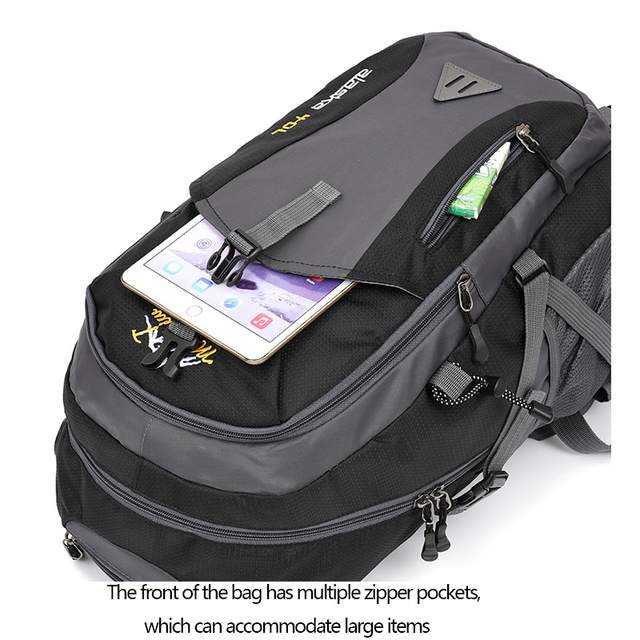 Wodoodporny plecak turystyczny uniseks z ładowarką USB - 40L - Wianko - 52