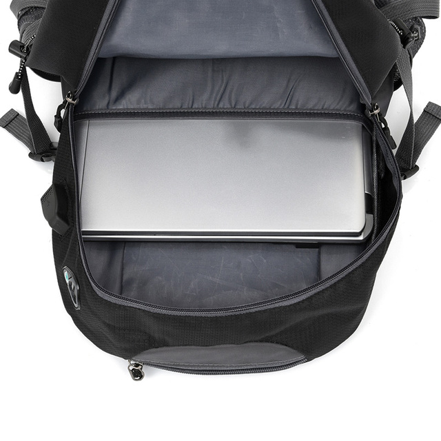 Wodoodporny plecak turystyczny uniseks z ładowarką USB - 40L - Wianko - 66