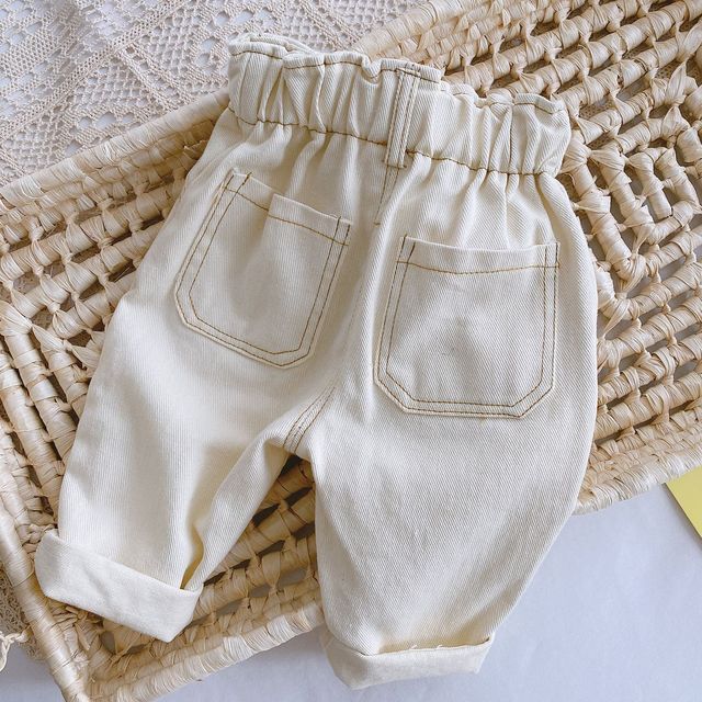 Spodnie dżinsowe dla chłopców 0-3 lata, miękkie, koreańska wersja, wysoka talia, duże rozmiary - Wianko - 11