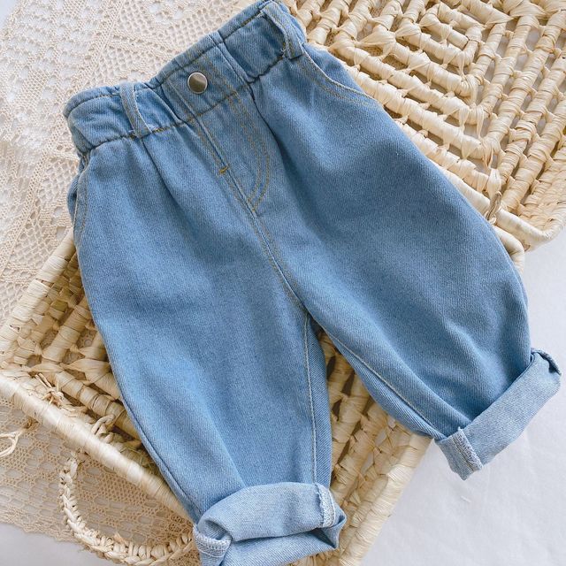 Spodnie dżinsowe dla chłopców 0-3 lata, miękkie, koreańska wersja, wysoka talia, duże rozmiary - Wianko - 8