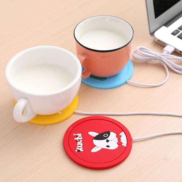 Podgrzewacz podkładka elektryczna Coaster USB do filiżanek kawy i herbaty - Wianko - 2