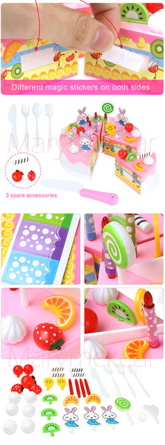 Zestaw 44-sztucznych naczyń kuchennych z różowego koloru dla dzieci - wysoka jakość, zabawka edukacyjna - Wianko - 4