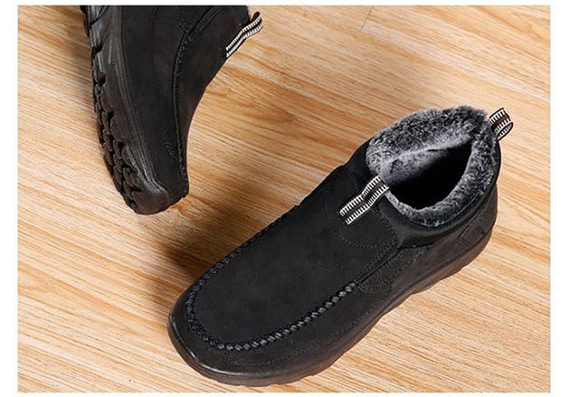 Męskie buty zimowe Xiaomi - grube futro, ciepłe botki, moda śnieg, Unisex - Wianko - 9