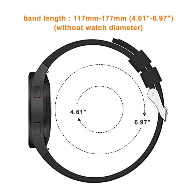 Pasek silikonowy do Samsung Galaxy Watch 4 klasyczny 46mm/42mm/44mm/40mm - Wianko - 2