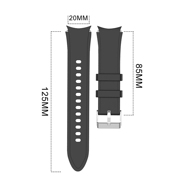 Pasek silikonowy do Samsung Galaxy Watch 4 klasyczny 46mm/42mm/44mm/40mm - Wianko - 3