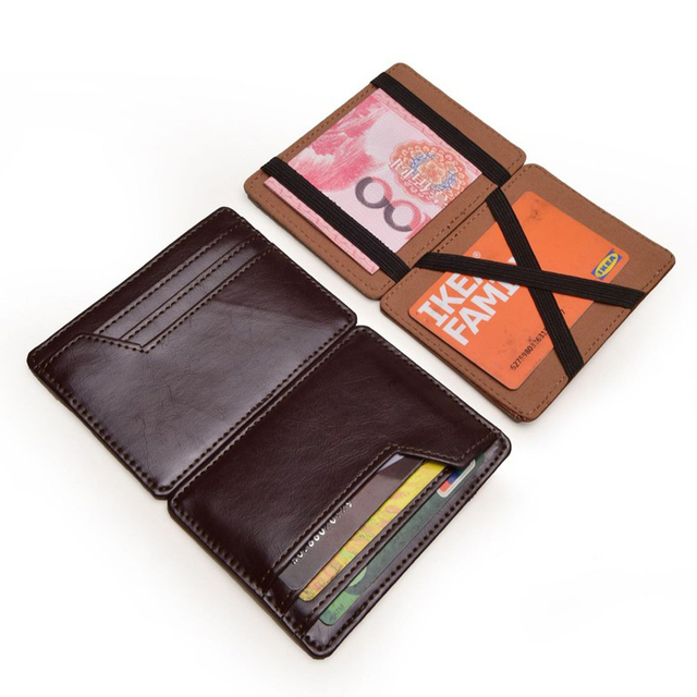 Portfel skórzany męski z miejscem na karty kredytowe i pieniądze, mini torebka - Wianko - 4