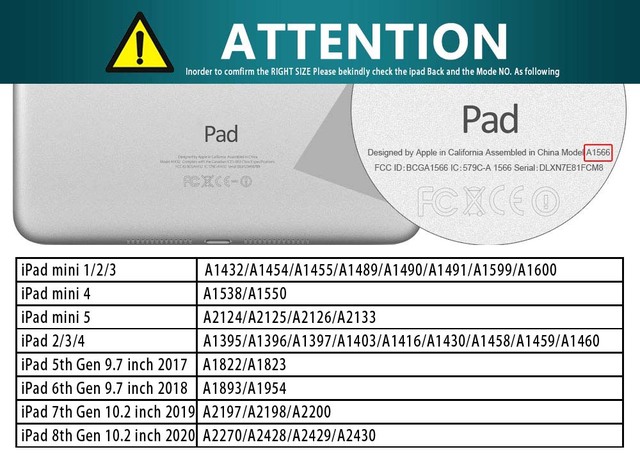 Etui na Tablet ze skóry PU dla Apple IPad 5/6/7/8/Mini 1/2/3/4/5 / Ipad 2/3/4 - seria malowanie, rysik - Wianko - 1