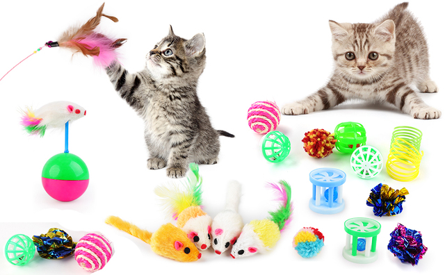 Interaktywna zabawka dla kota - tunel, pióro i puszyste myszy - Wianko - 20