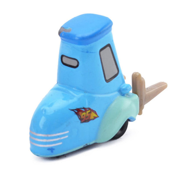Disney Pixar 3 Wózek widłowy Mini niebieski Guido Zygzak McQueen, metal, model pojazdu 1:55, zabawka dla dzieci - Wianko - 4