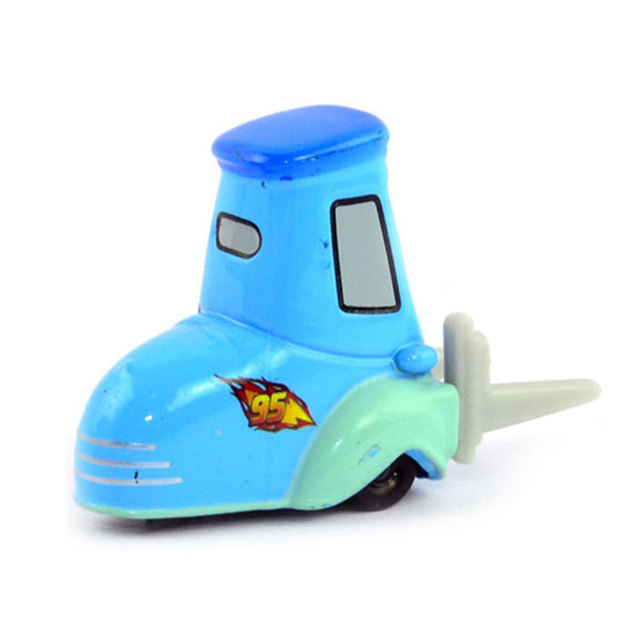 Disney Pixar 3 Wózek widłowy Mini niebieski Guido Zygzak McQueen, metal, model pojazdu 1:55, zabawka dla dzieci - Wianko - 5
