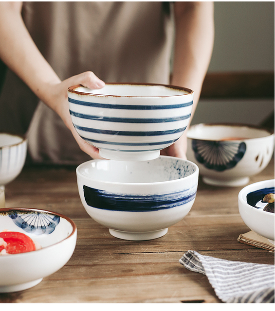 Miska Japońska Ceramiczna - Kreatywny design, duży rozmiar, idealna na makaron, zupę, ryż - Wianko - 9