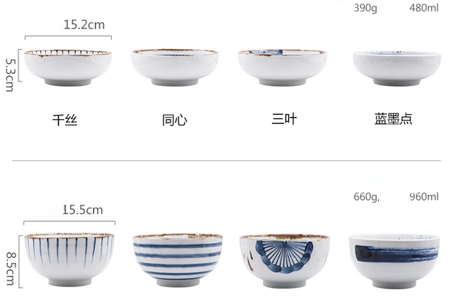 Miska Japońska Ceramiczna - Kreatywny design, duży rozmiar, idealna na makaron, zupę, ryż - Wianko - 2