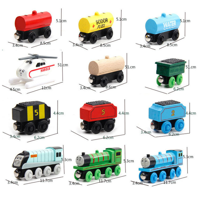 Drewniane pociągi zabawki Thomas i przyjaciele - Tomasz, James, Gordon, Henry, Duncan (mini) - Wianko - 7