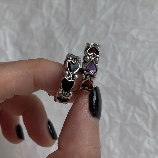 Zestaw 3 sztuk vintage pierścionków z motywem motyla w delikatnym stylu czeskim dla kobiet - Wianko - 20