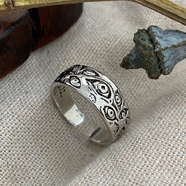 Zestaw 3 sztuk vintage pierścionków z motywem motyla w delikatnym stylu czeskim dla kobiet - Wianko - 15