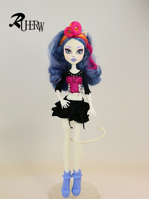 Zestaw 5 nowych, modnych ubrań dla lalek Monster High: spódnica, sukienka - stylowe stroje na co dzień - Wianko - 3