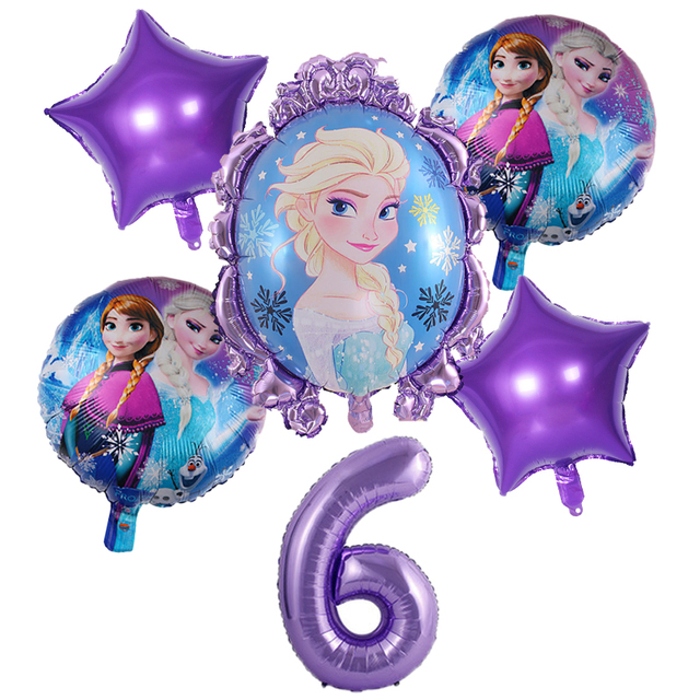 Jednorazowe naczynia na imprezę - Dekoracja Disney Anna i Elsa z filmu Księżniczka zimy dla dzieci - urodziny, baby shower, imprezy tematyczne - Wianko - 24