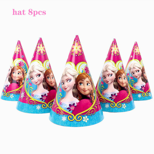 Jednorazowe naczynia na imprezę - Dekoracja Disney Anna i Elsa z filmu Księżniczka zimy dla dzieci - urodziny, baby shower, imprezy tematyczne - Wianko - 21