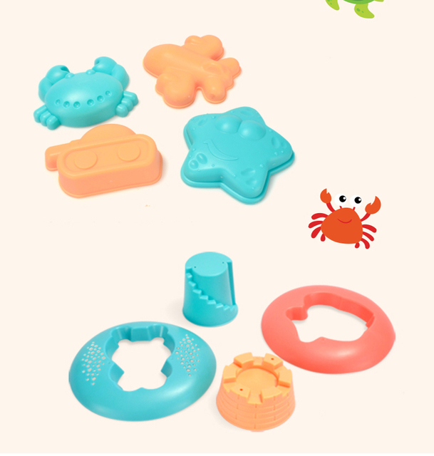 Zestaw 5-17 kolorowych zabawek plażowych dla dzieci - piasek, woda, plaża - Wianko - 2