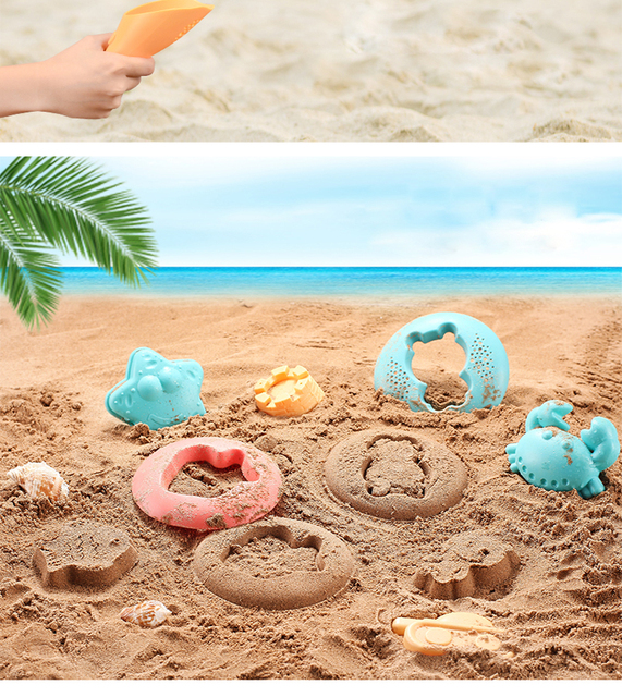 Zestaw 5-17 kolorowych zabawek plażowych dla dzieci - piasek, woda, plaża - Wianko - 9