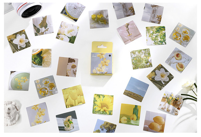 46 sztuk naklejek DIY dekoracyjnych z kwiatowym motywem - Ins styl, scrapbooking, album notes, sztuka i rzemiosło - Wianko - 8
