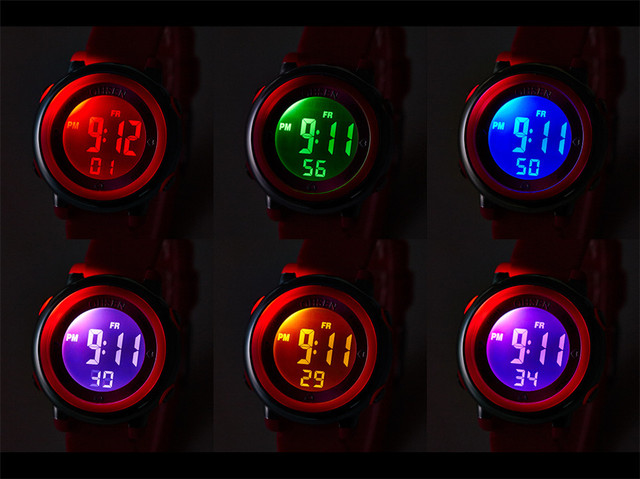 Zegarek cyfrowy LED OHSEN Moda Dziecięcy Wodoodporny 2021 - dostępny dla dziewczyn i chłopców - Wianko - 10