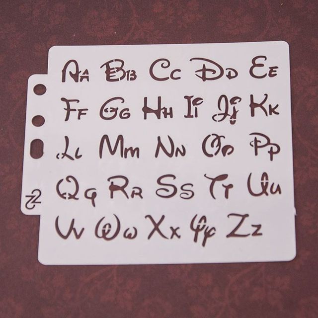 Szablony liter alfabetu do scrapbookingu - matryce do wycinania karty albumu DIY - Wianko - 1