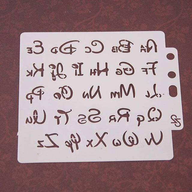 Szablony liter alfabetu do scrapbookingu - matryce do wycinania karty albumu DIY - Wianko - 3