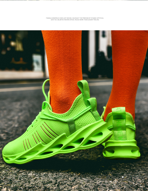 Lekkie męskie buty do biegania z amortyzacją i siateczkowym splotem 2020 - Wianko - 29
