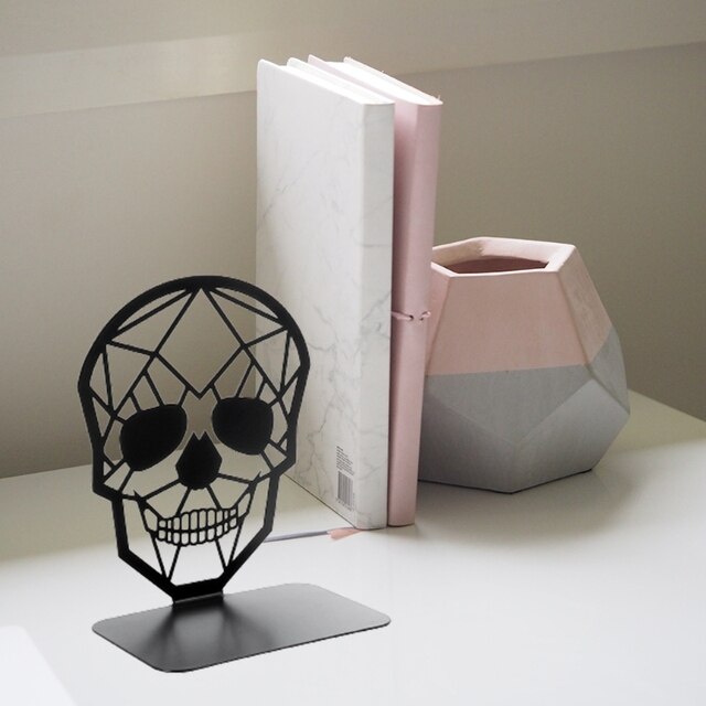 Metalowa podpórka na książki - dekoracyjny stojak do organizacji czasopism i książek na biurko w domu - Wianko - 5