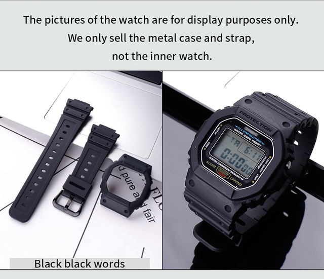 Pokrowiec na pasek męskiego zegarka Casio G-Shock – z opaską do modeli DW, GW, GB, GWX5600 – żywica, sprzączka, akcesoria sportowe - Wianko - 14