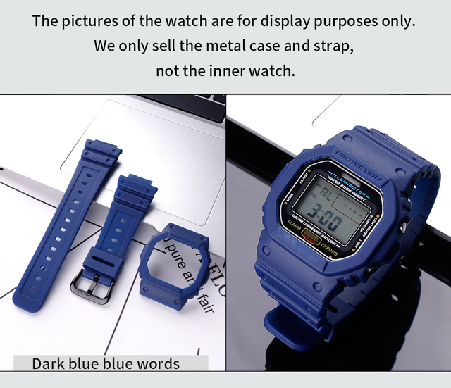 Pokrowiec na pasek męskiego zegarka Casio G-Shock – z opaską do modeli DW, GW, GB, GWX5600 – żywica, sprzączka, akcesoria sportowe - Wianko - 15