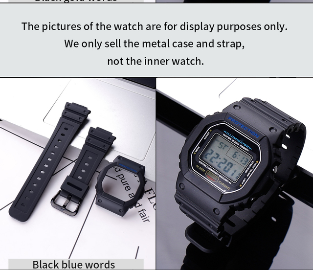 Pokrowiec na pasek męskiego zegarka Casio G-Shock – z opaską do modeli DW, GW, GB, GWX5600 – żywica, sprzączka, akcesoria sportowe - Wianko - 13