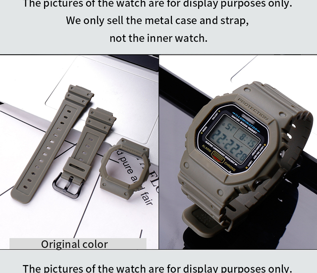 Pokrowiec na pasek męskiego zegarka Casio G-Shock – z opaską do modeli DW, GW, GB, GWX5600 – żywica, sprzączka, akcesoria sportowe - Wianko - 17
