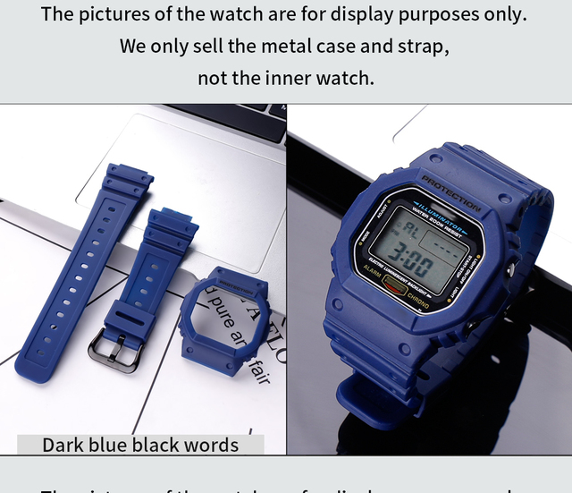 Pokrowiec na pasek męskiego zegarka Casio G-Shock – z opaską do modeli DW, GW, GB, GWX5600 – żywica, sprzączka, akcesoria sportowe - Wianko - 16