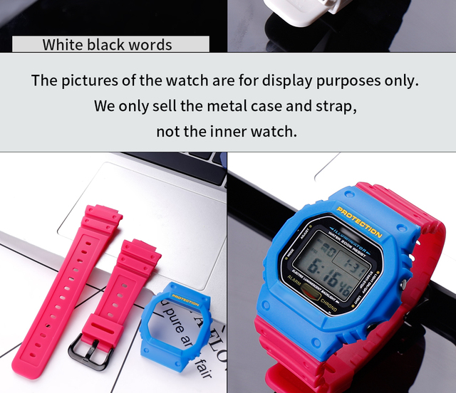 Pokrowiec na pasek męskiego zegarka Casio G-Shock – z opaską do modeli DW, GW, GB, GWX5600 – żywica, sprzączka, akcesoria sportowe - Wianko - 8
