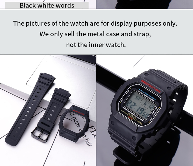 Pokrowiec na pasek męskiego zegarka Casio G-Shock – z opaską do modeli DW, GW, GB, GWX5600 – żywica, sprzączka, akcesoria sportowe - Wianko - 11