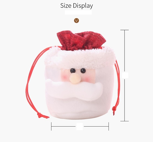 Kreatywna ozdoba świąteczna - pluszowy brelok w kształcie starego mężczyzny z torbą na jabłka, cukierki i prezenty dla dzieci - Wianko - 2