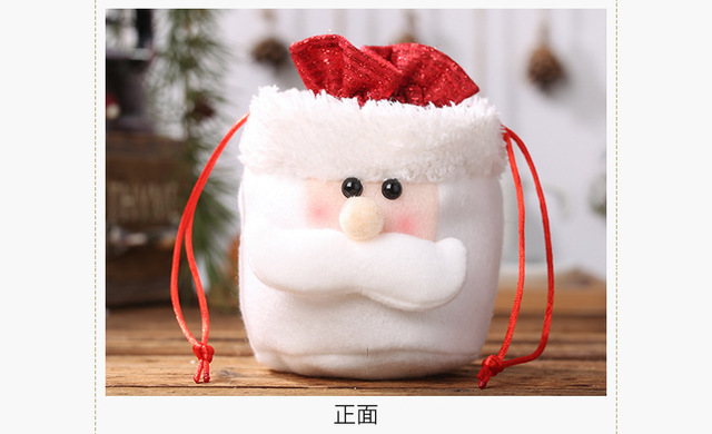 Kreatywna ozdoba świąteczna - pluszowy brelok w kształcie starego mężczyzny z torbą na jabłka, cukierki i prezenty dla dzieci - Wianko - 9