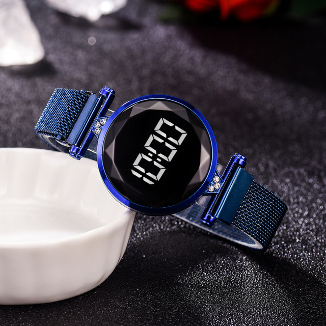 Zegarek damski 2020 marki osobowość: nowy projekt, luksusowy, magnes, Starry Sky, cyfrowy - Wianko - 18