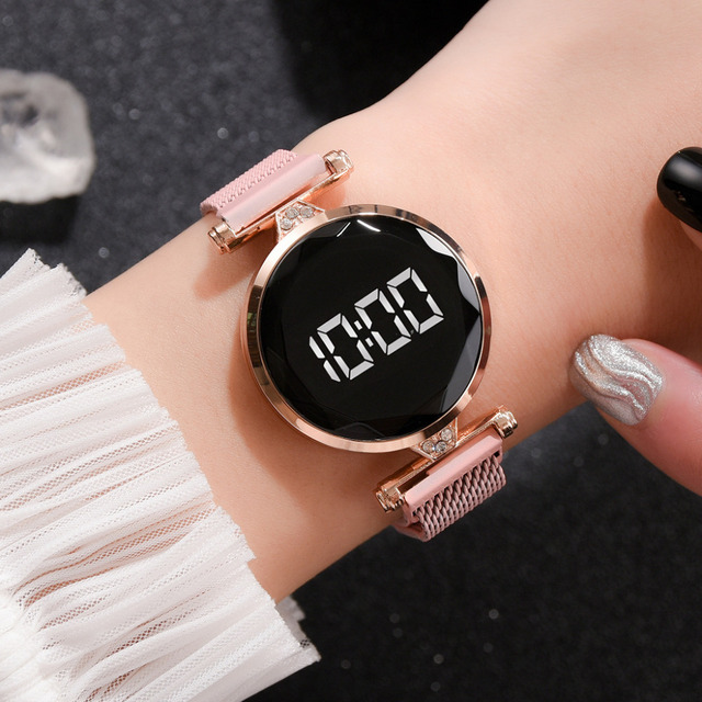 Zegarek damski 2020 marki osobowość: nowy projekt, luksusowy, magnes, Starry Sky, cyfrowy - Wianko - 10