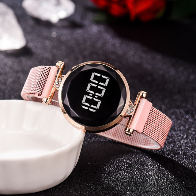 Zegarek damski 2020 marki osobowość: nowy projekt, luksusowy, magnes, Starry Sky, cyfrowy - Wianko - 17
