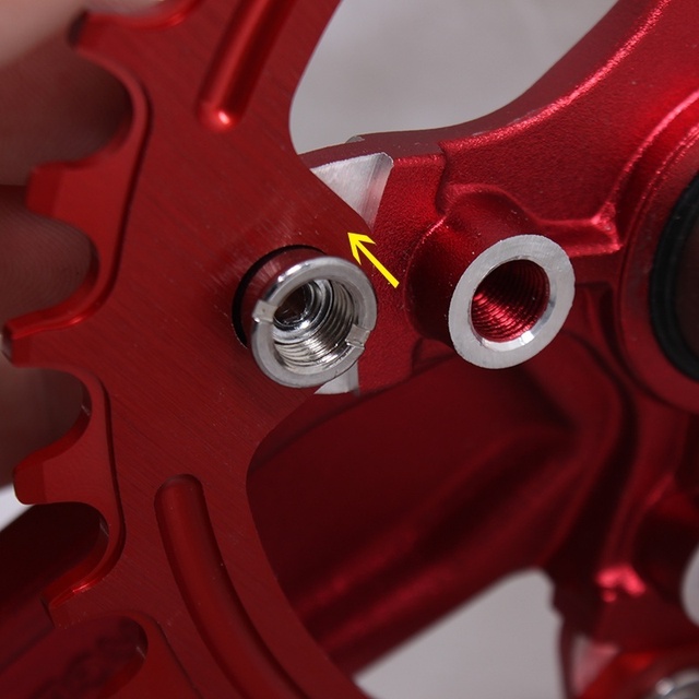 Śruby stalowe do korby rowerowej 6.5/8.5mm MTB Chainring Bolt Plate Dental Plate - zestaw 4/5 sztuk - Wianko - 10