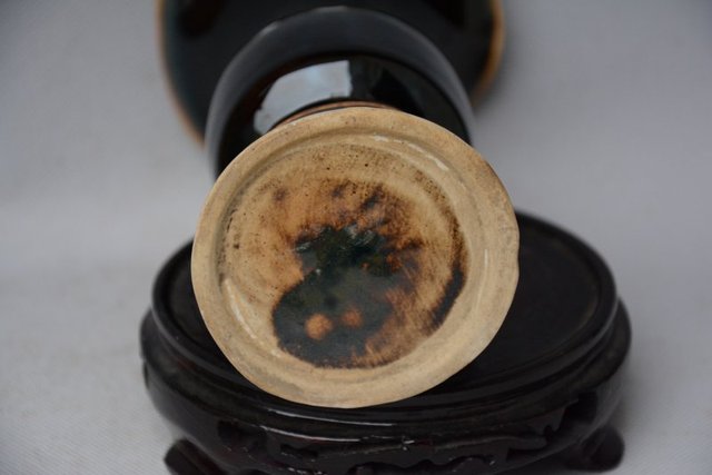 Czarna glazurowana miska z porcelany z epoki SongDynasty – unikatowa ręcznie malowana dekoracja i kolekcjonerskie ozdoby - Wianko - 9