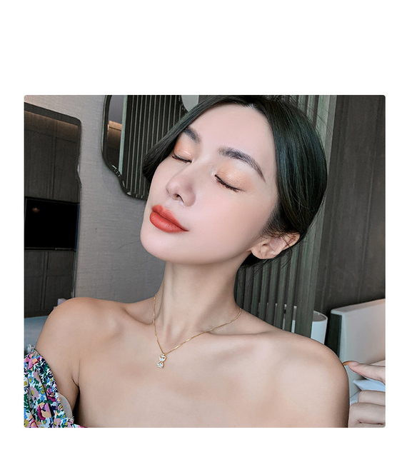 Wykwintny naszyjnik choker z kreatywną klepsydrą, biżuteria koreańska dla kobiet - Wianko - 9
