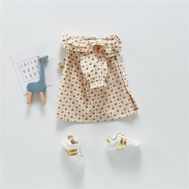 Dziewczęca koszula letnia z podwójną plisowaną warstwą - styl Vintage, bawełna lniana, dla niemowlaka i malucha (nadruk z różą) - Wianko - 6