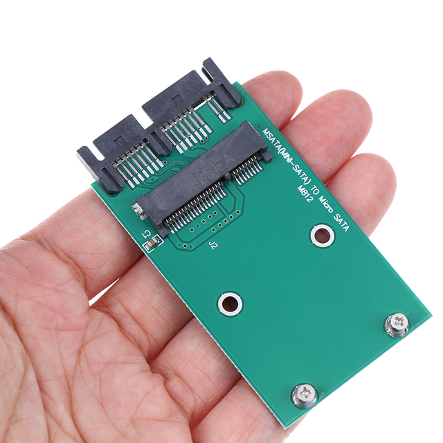 Konwerter karty Micro SATA do Mini PCIe PCI-e mSATA SSD 1.8 - kabel i złącza komputerowe - Wianko - 3