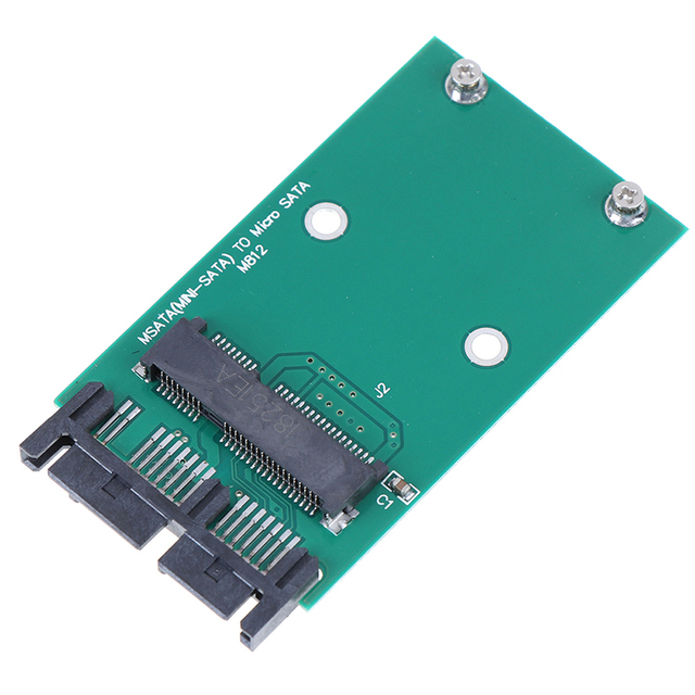 Konwerter karty Micro SATA do Mini PCIe PCI-e mSATA SSD 1.8 - kabel i złącza komputerowe - Wianko - 1